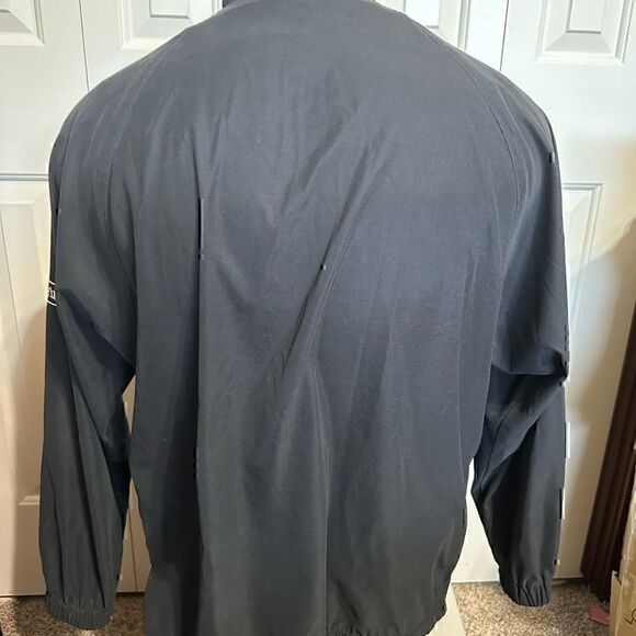 Callaway Golf Apparel Mens Medium Black Half ZIP Windbreaker - Picture 4 of 5